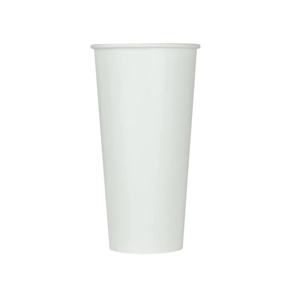 22oz Paper Cold Cup (90mm), White - 1,000 ct